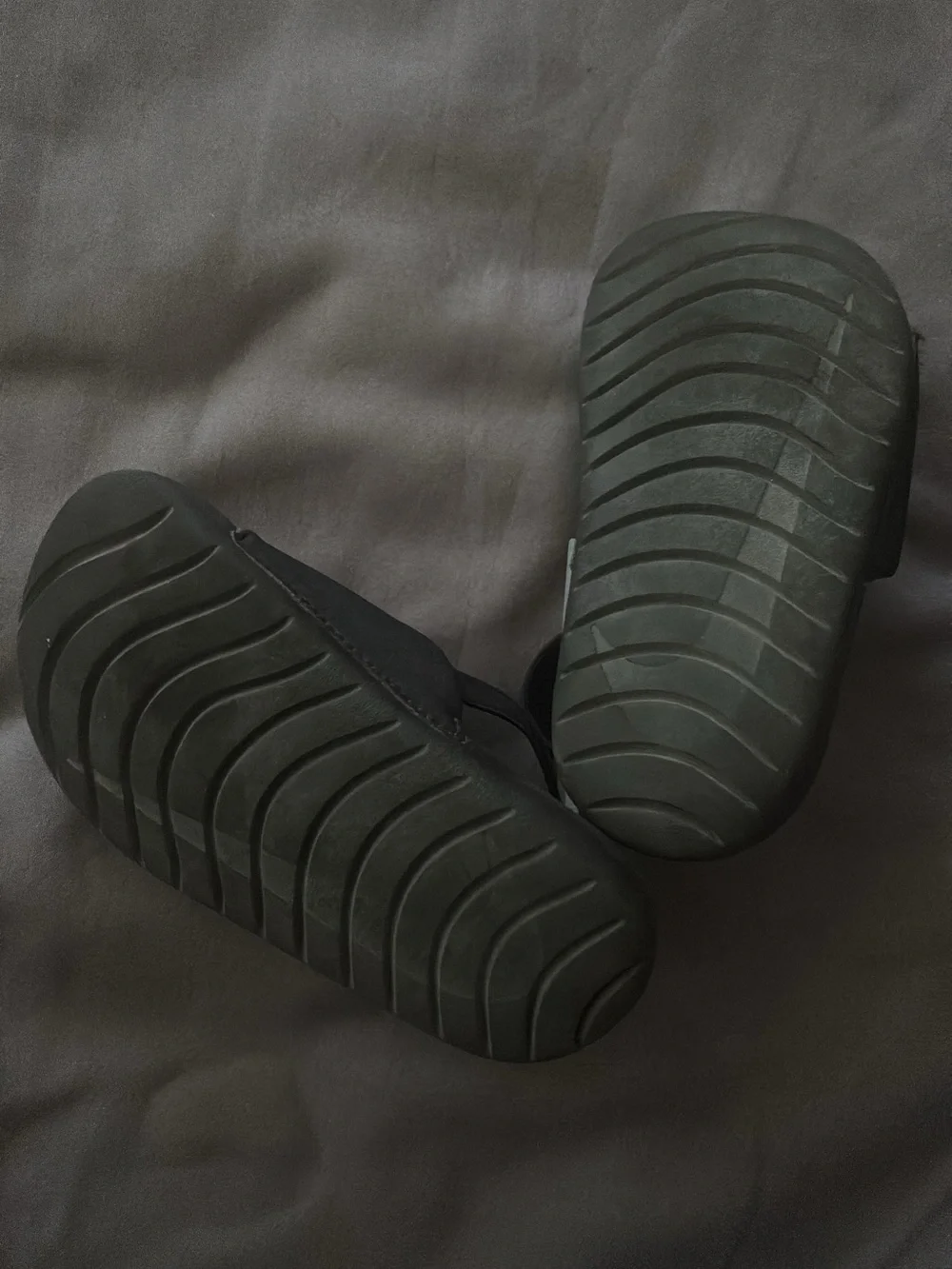 Nike Kids Black Slide Sandals with White Swoosh